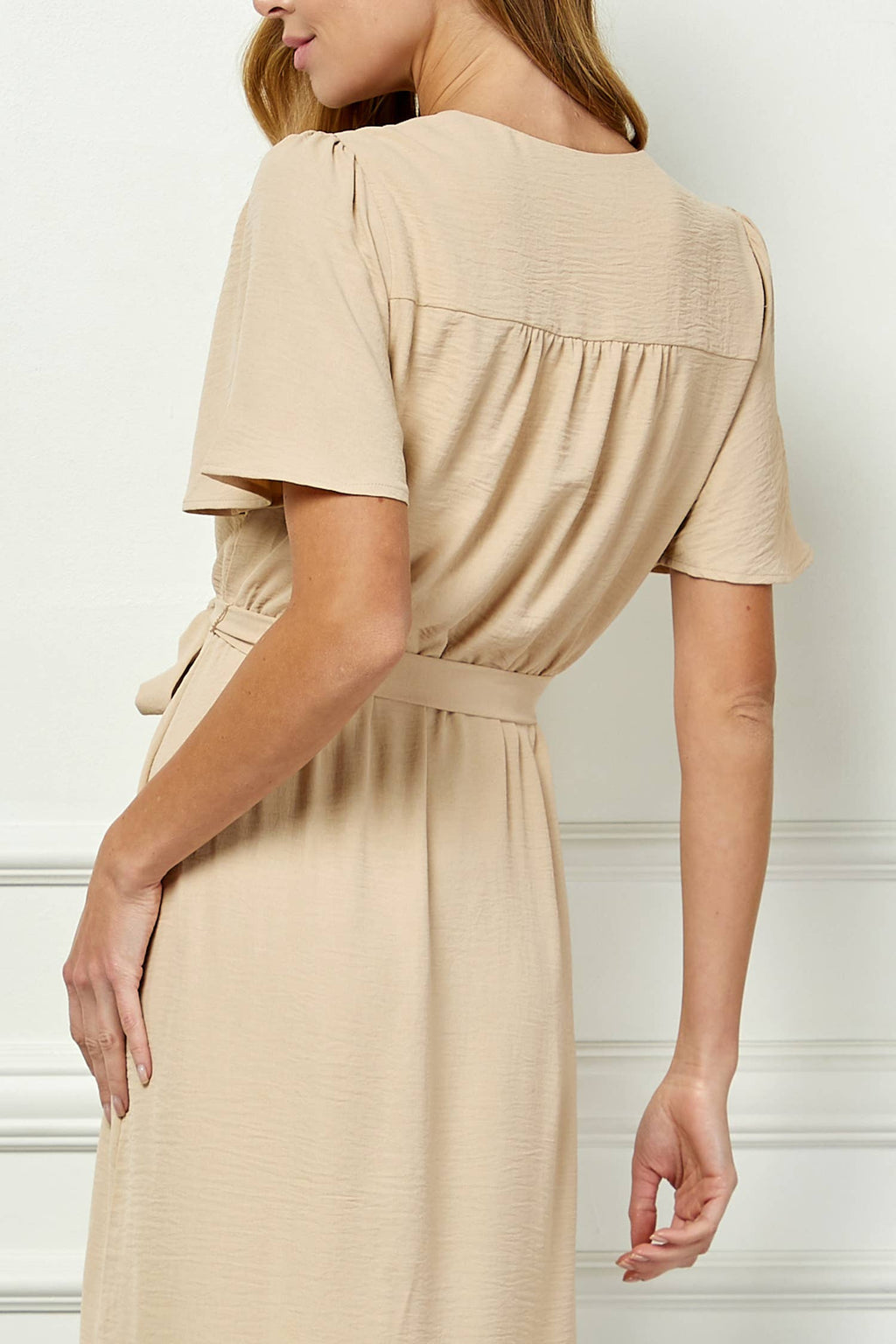 Colección Winslow - Vestido cruzado falso de elegancia clásica para mujer - Y95651P33