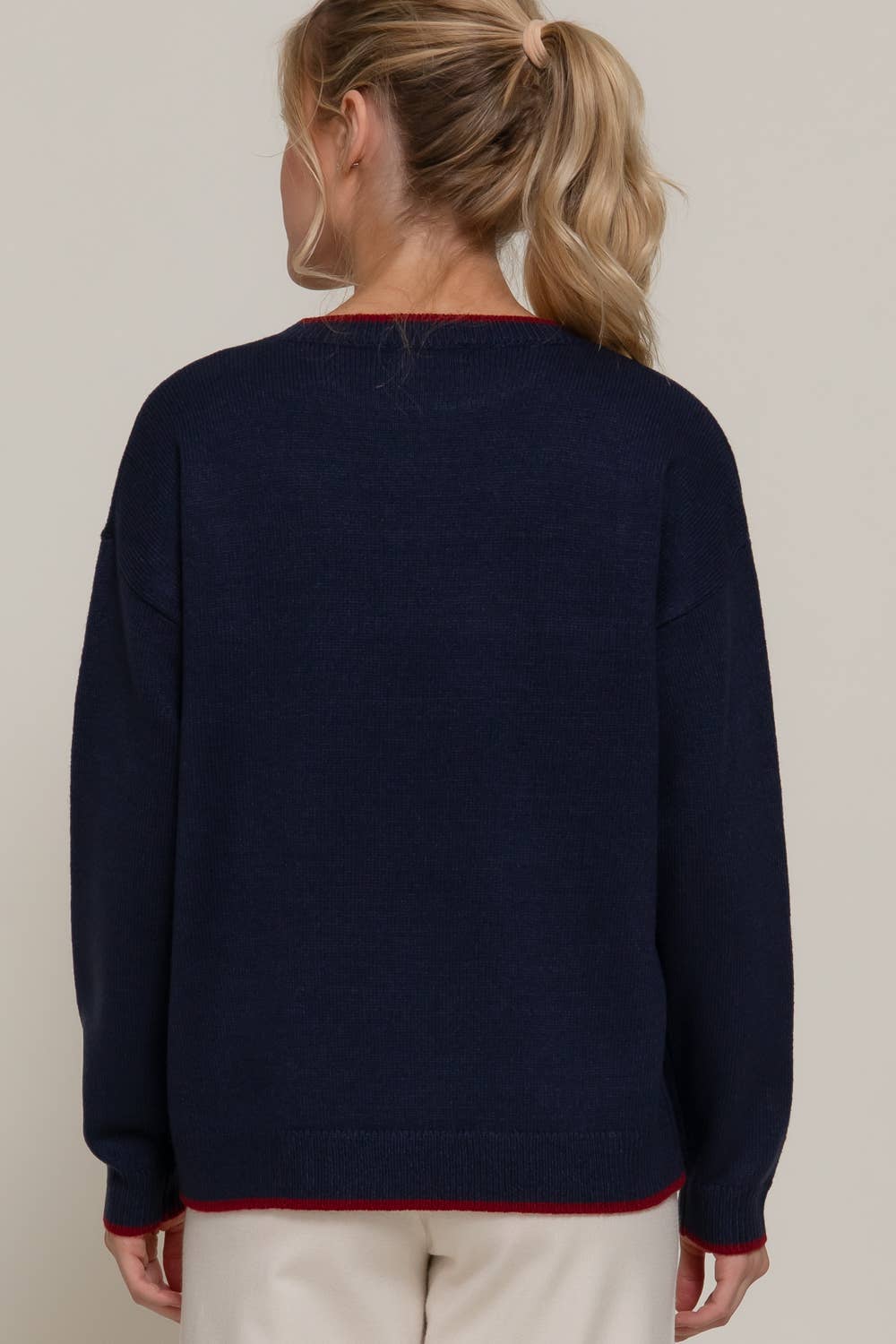 Active USA - Women's Long Sleeve Crew Neck California Lettering Sweater - SW14654
