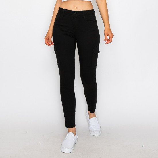 Wax Jean - Women's Skinny Cargo Pocket Jean - 90322