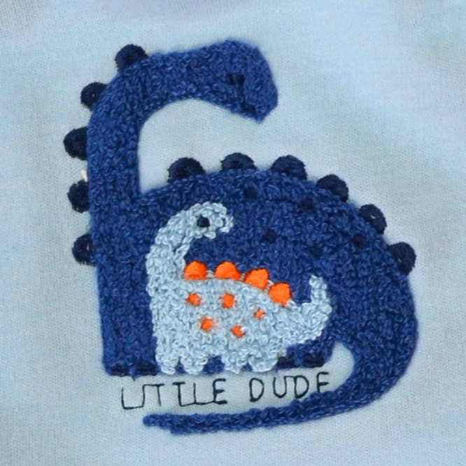 5 Pack Soft Cotton Poly Embroidered Baby Bibs