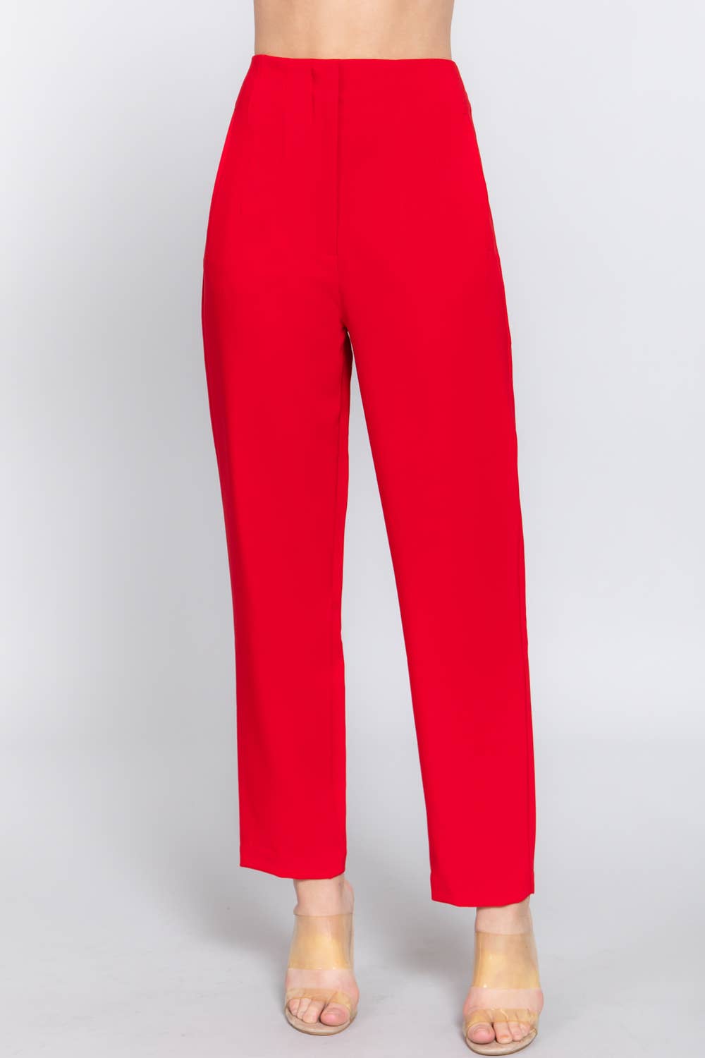 Active USA - Pantalón Largo de Cintura Alta con Pliegues - P13839