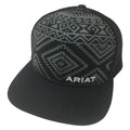 ARIAT Youth Aztec Black Flat Bill Cap - A300081601