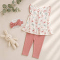 Conjunto de top, capri leggings y diadema para bebé niña Rene Rofe - R001G503