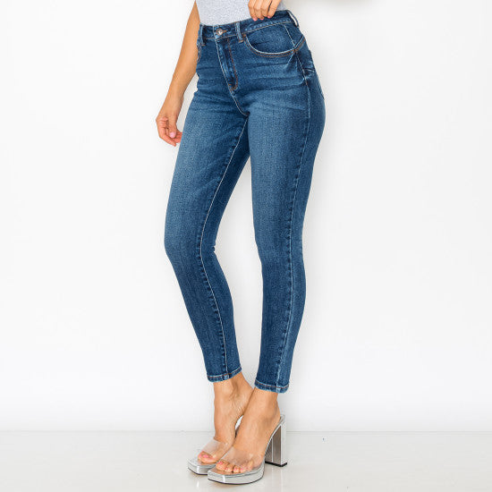 Wax Jeans - Women's Authentic Basic Push-up Skinny Jean - 90298