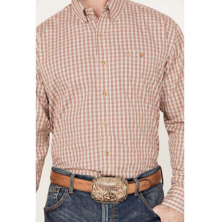 Men's Classics Plaid Print Long Sleeve Shirt - 112330362