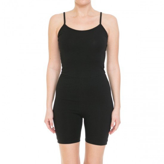 Ambiance Women Cami Biker Jump Suit - 72384