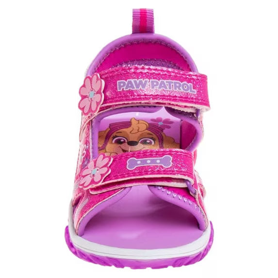 Nickelodeon Paw Patrol Double Hook & Loop Girls Toe Sport Toddler Sandals - CH98977