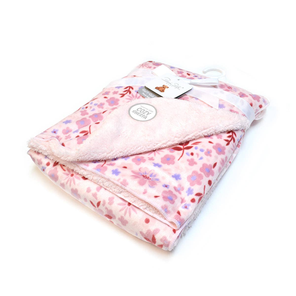 Super Soft Reverse side Cozy Sherpa Plush Baby Blanket - R433F204