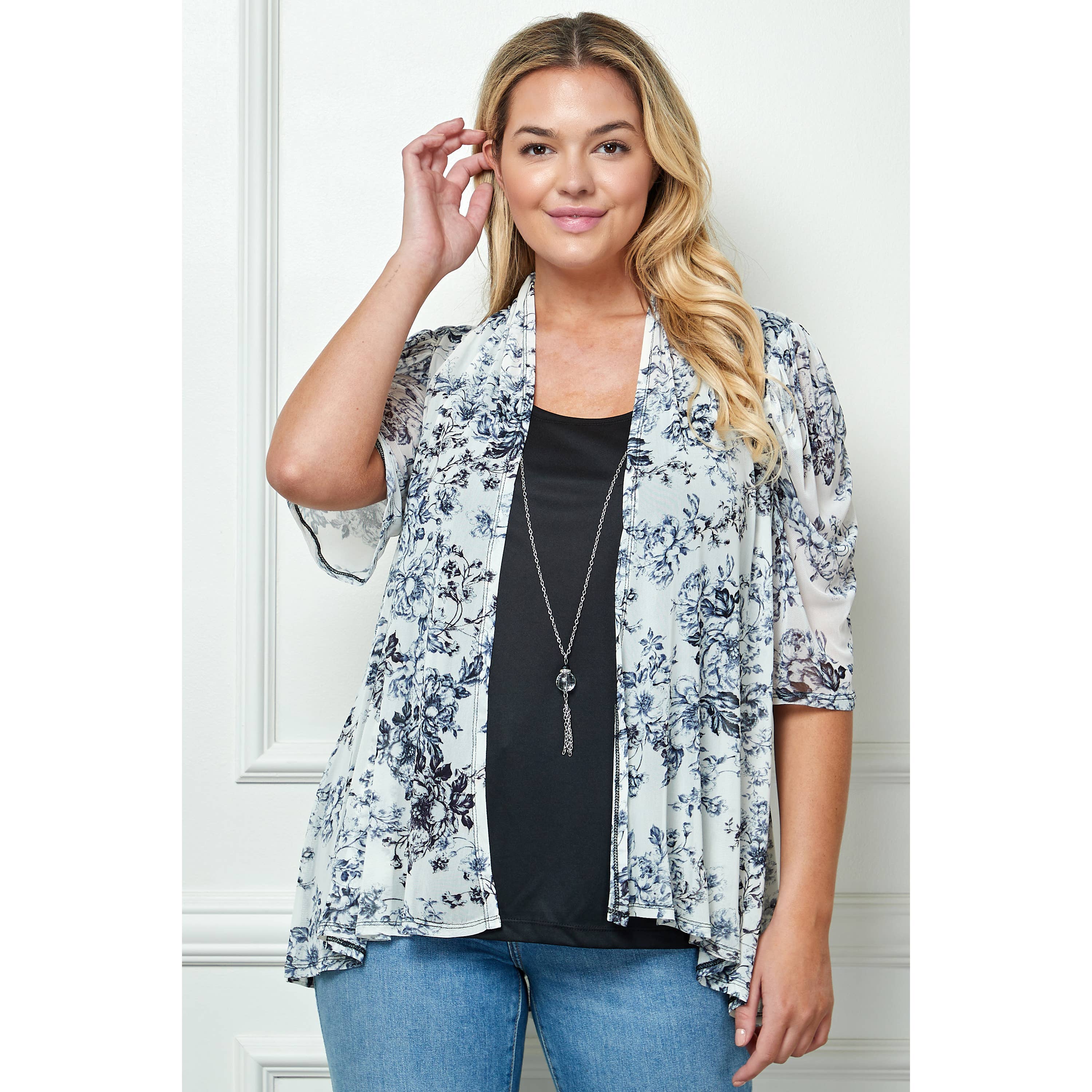 Winslow Collection - Women’s [Plus Size] One Piece Blouse with Built in Tank Top - G514209C30X