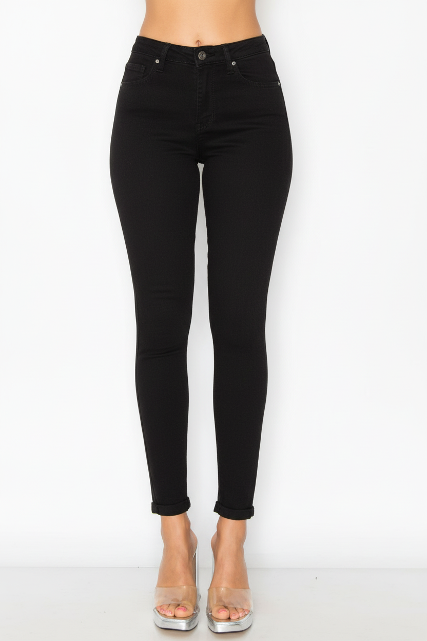 Wax Jeans - Jean elástico auténtico básico Push-up para mujer - 90298