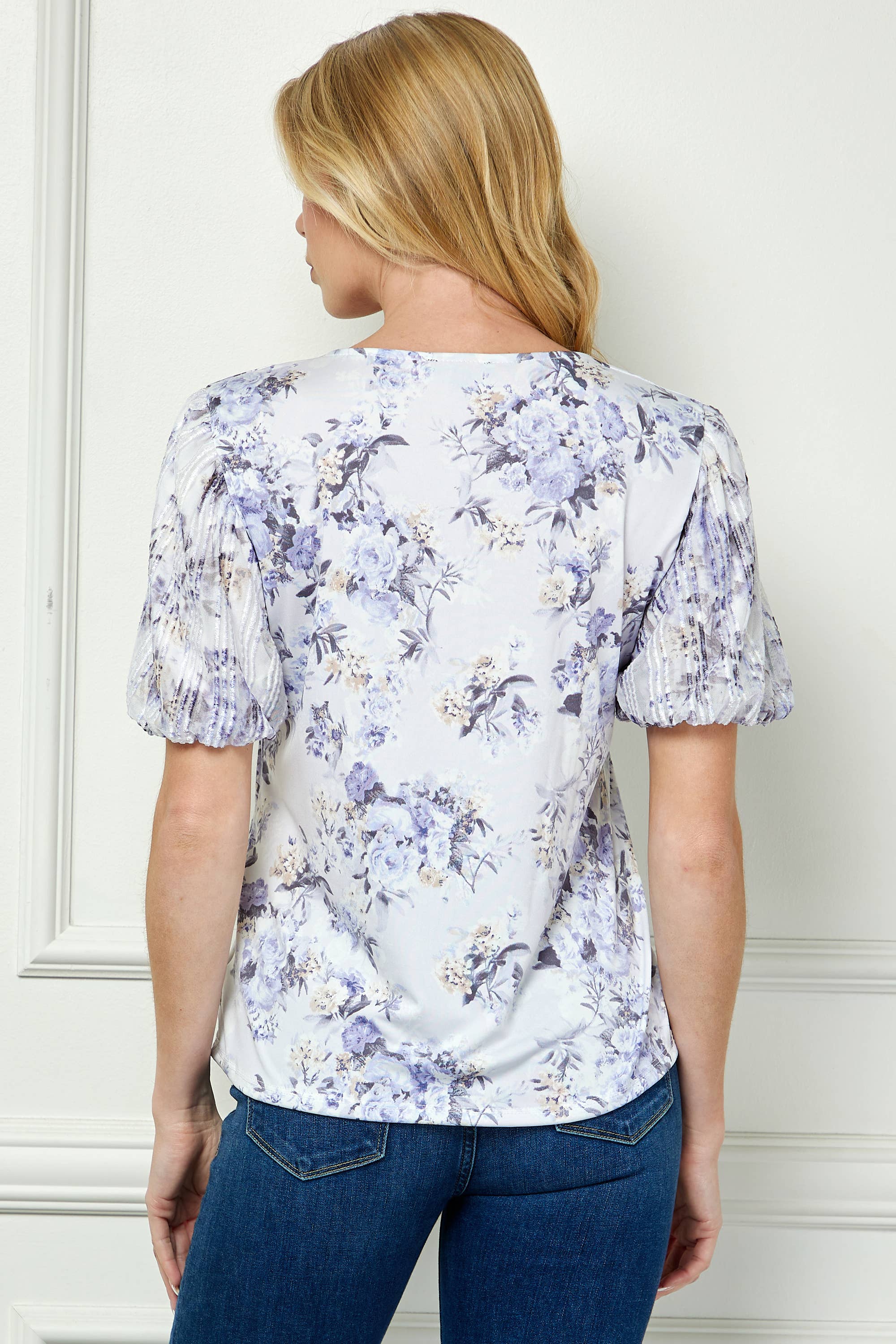 Colección Winslow - Blusa de Mujer Floral con Mangas Abullonadas Charm - G537001l65
