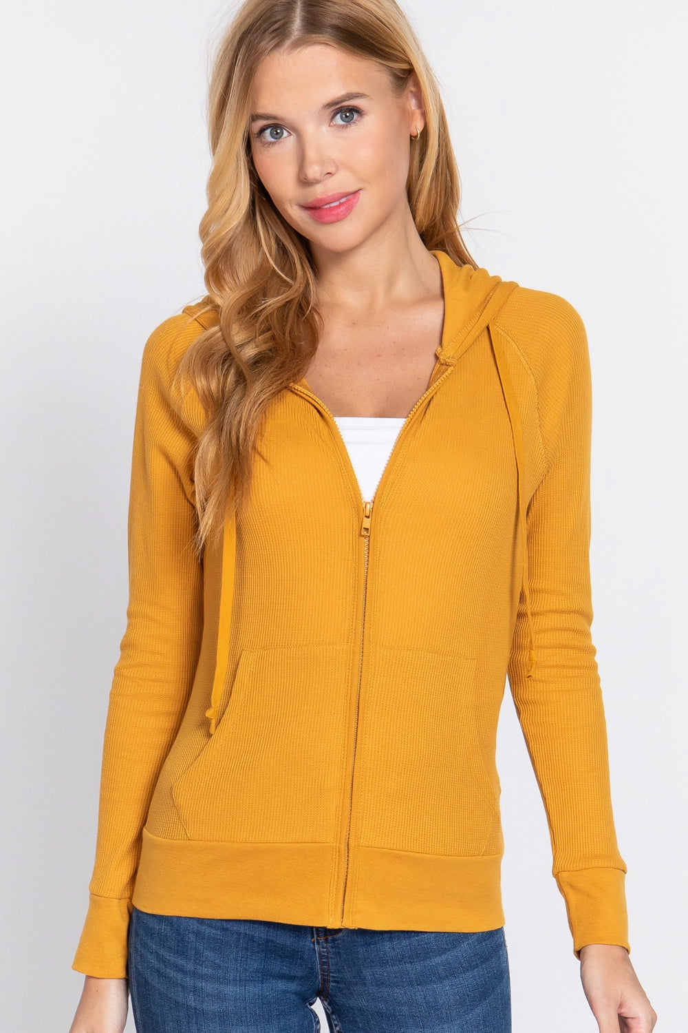 Active USA - Women's Thermal Hoodie Jacket - J11758