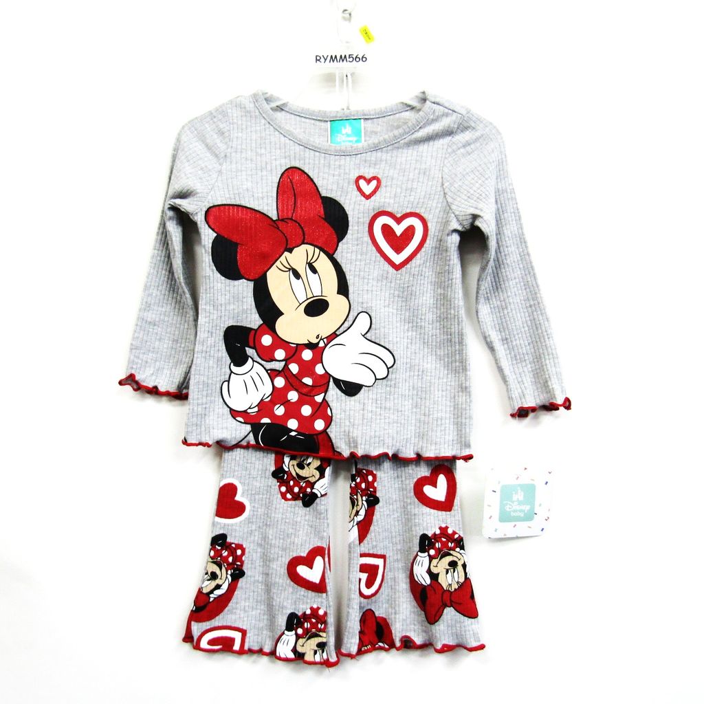 Girl's Minnie Mouse Print Shirt and Leggings Set - RYMM566