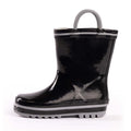 Norty Toddler Rain Boots - Black/Silver Color - 39816