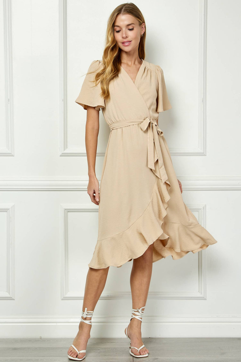 Colección Winslow - Vestido cruzado falso de elegancia clásica para mujer - Y95651P33