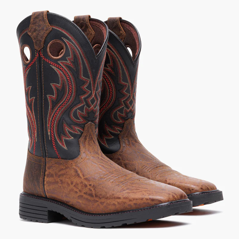 Durango - Men's Workhorse Mocha Safari & Black Work Boot - DDB0529