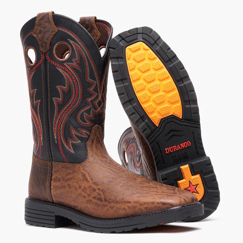 Durango - Men's Workhorse Mocha Safari & Black Work Boot - DDB0529
