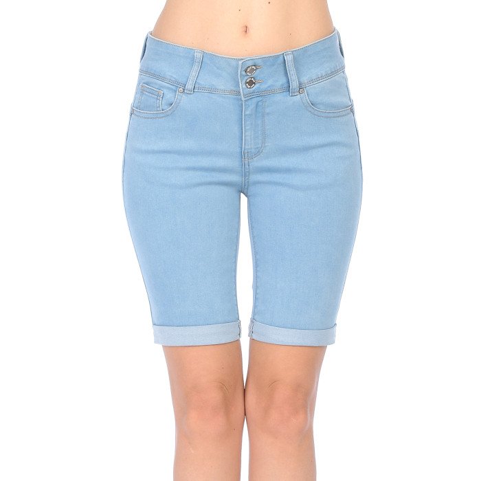 Wax Jean - Push-up High-Rise Basic Bermuda - 90152