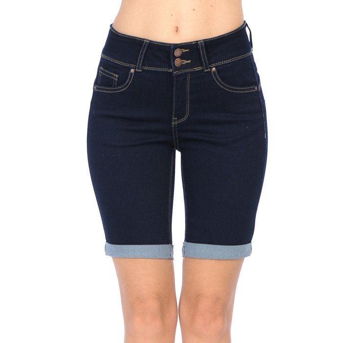 Wax Jean - Push-up High-Rise Basic Bermuda - 90152