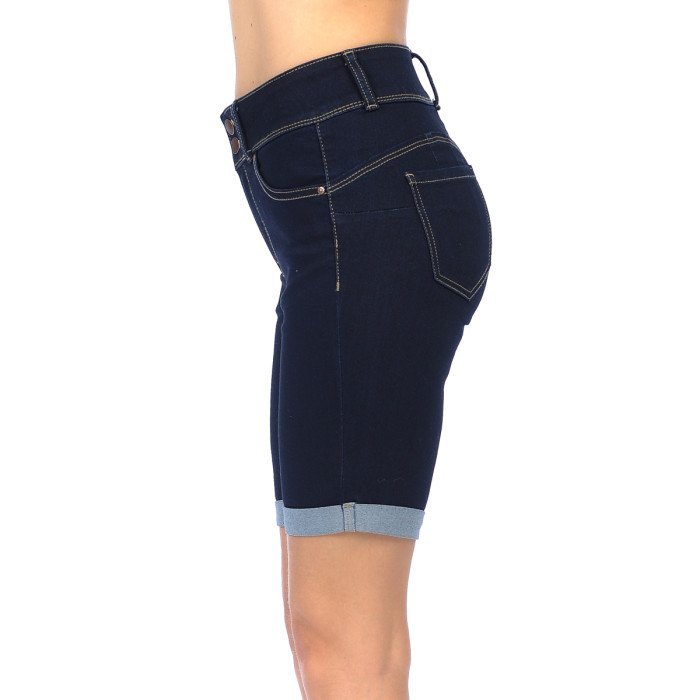 Wax Jean - Bermuda básica de tiro alto con efecto push-up - 90152