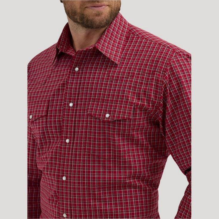 Wrangler Mens Snap Long Sleeve Shirt - 112355358