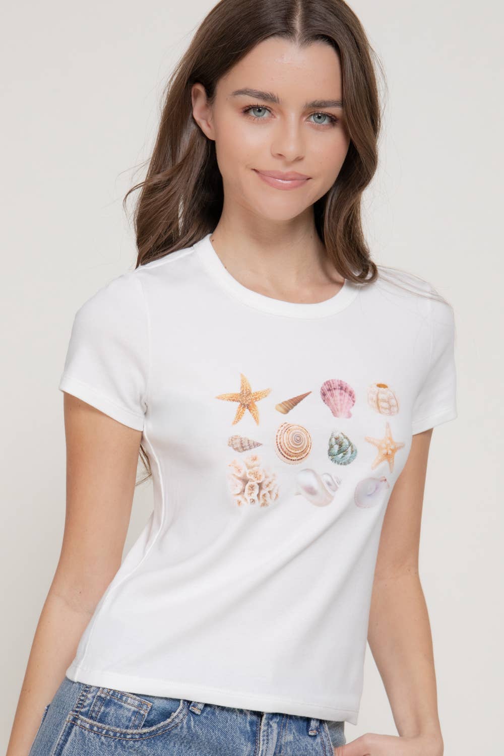 Active USA - Women's Short Sleeve Crew Neck Graphic T-Shirt - T15103