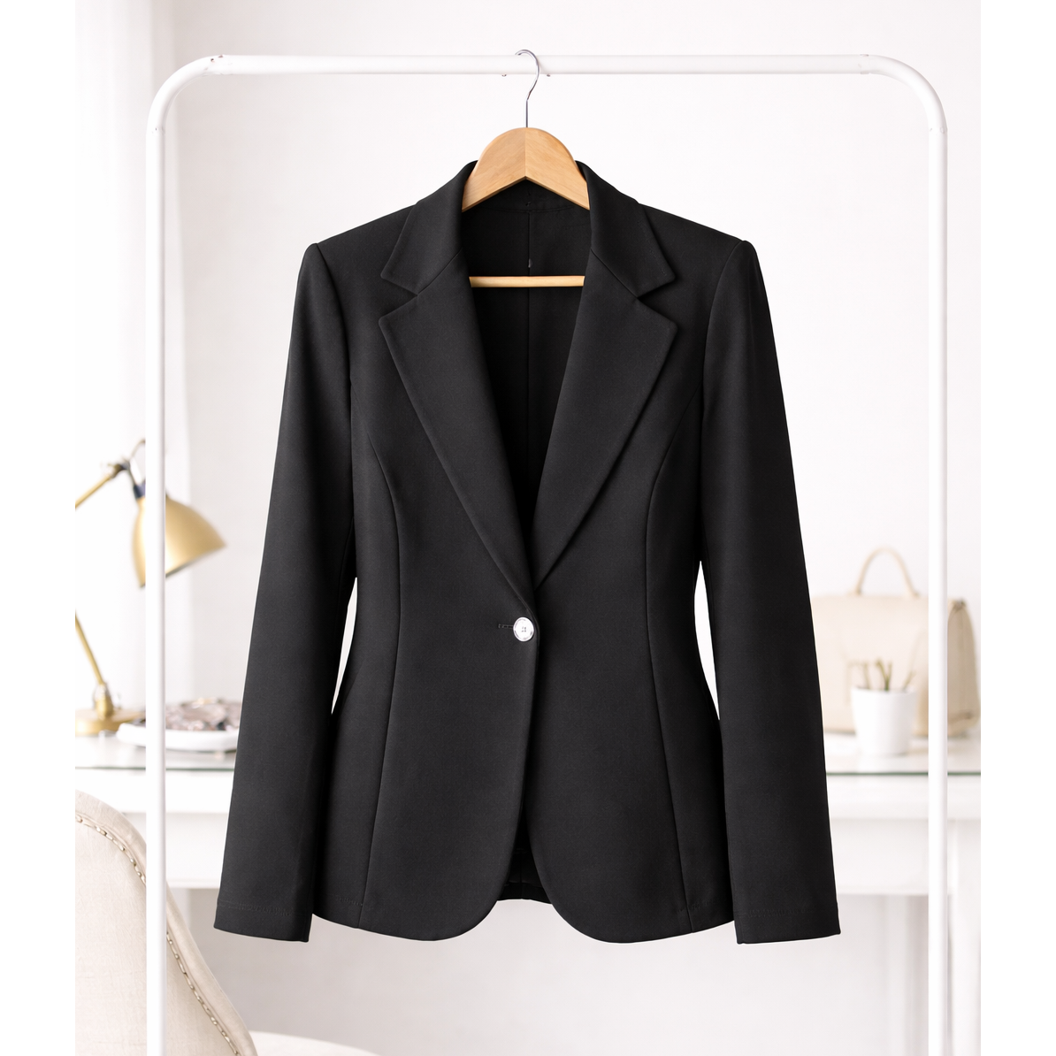 Women's Scuba Crepe Knit Blazer No Pocket - MJ6138A