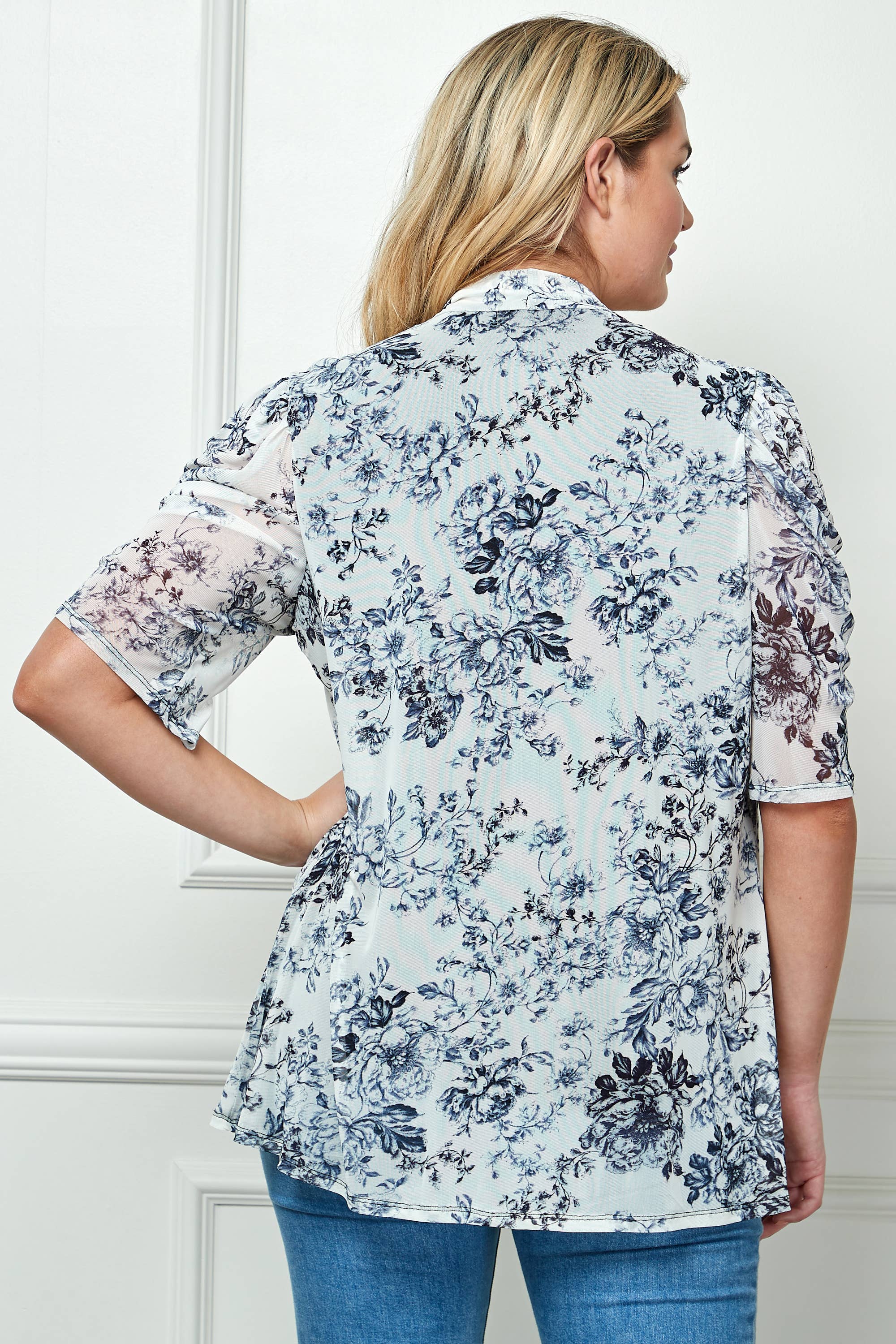 Colección Winslow - Blusa de una pieza para mujer [tallas grandes] con camiseta interior incorporada - G514209C30X