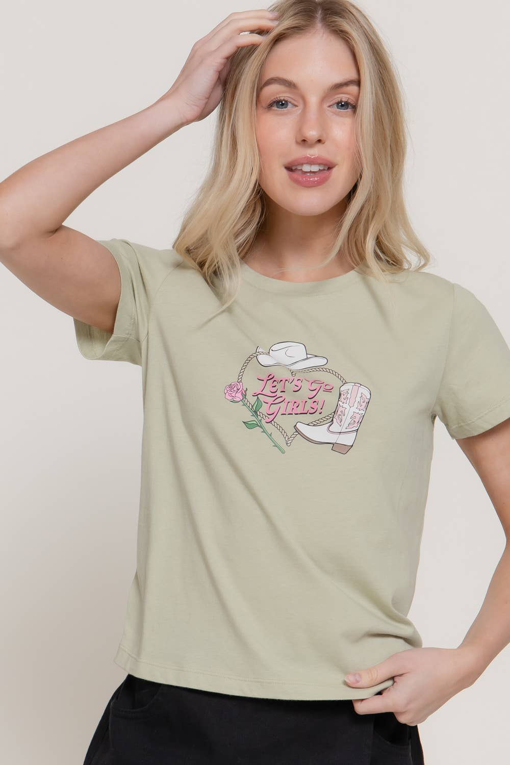 Active USA - Short Sleeve Crew Neck Graphic T-Shirt - T15095