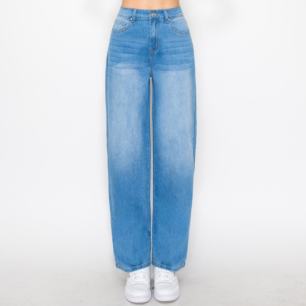Wax Jean - Women's Basic Wide Leg Jean - 90340
