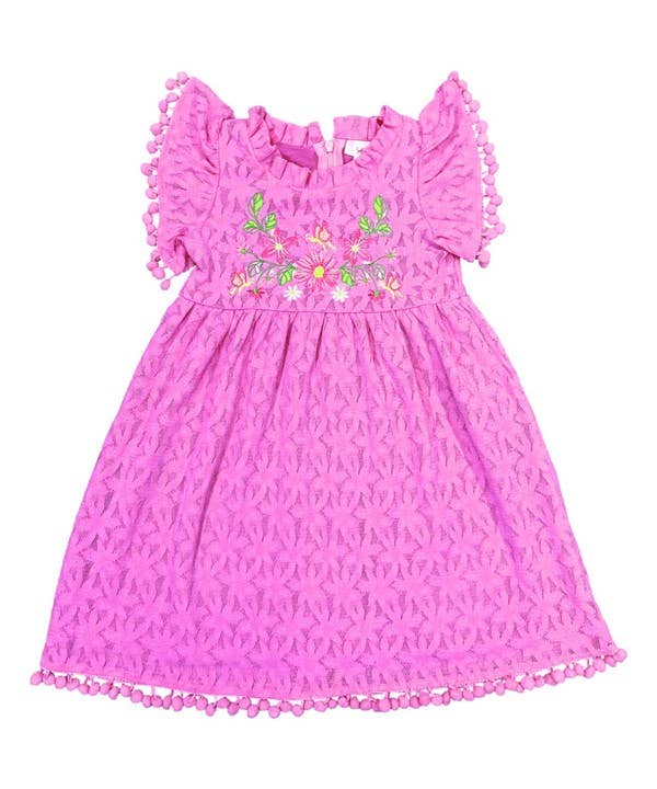 Unik - Embroidered Soft Lace Dress - DR2232