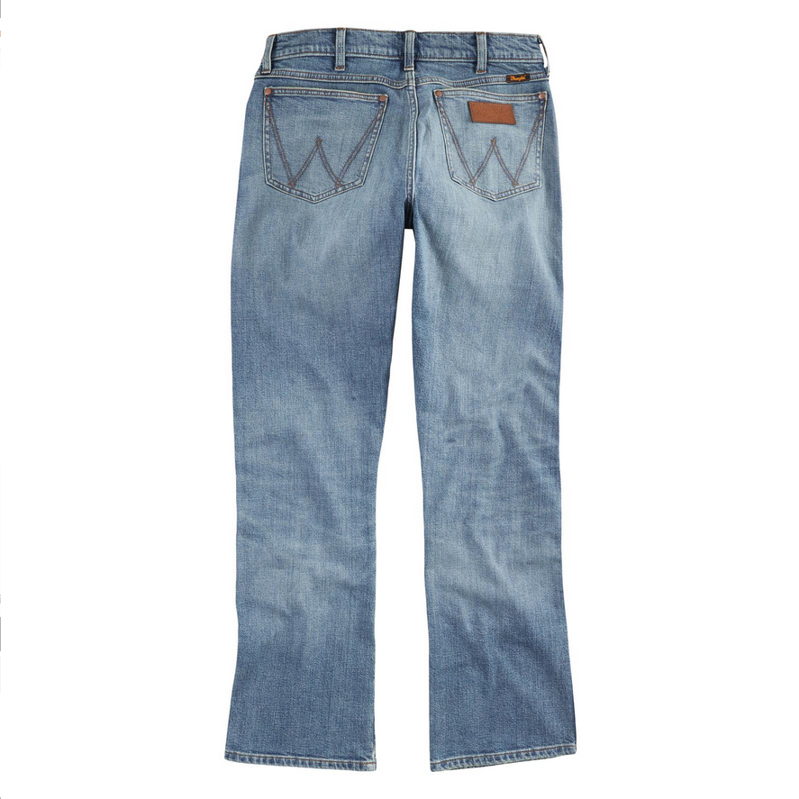 Wrangler - Men's Retro Premium Slim Boot Green Jeans - 112317588 