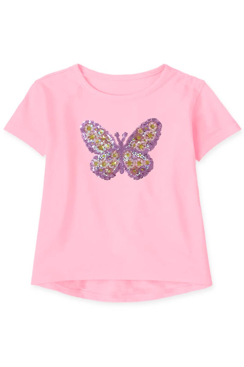Girl's 2pc Pack Fashion Tees with Scrunchie - GKT-Y24-19004BB-02