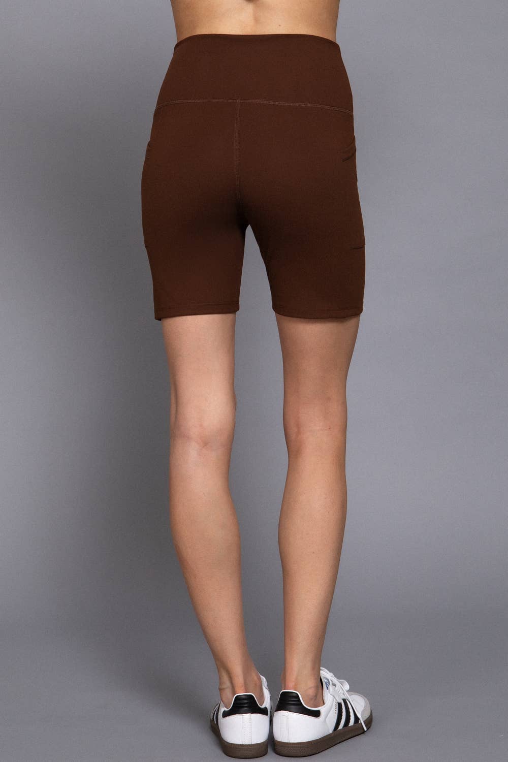 Active USA - Waist Band Workout Bike Short with Pocket - P14776