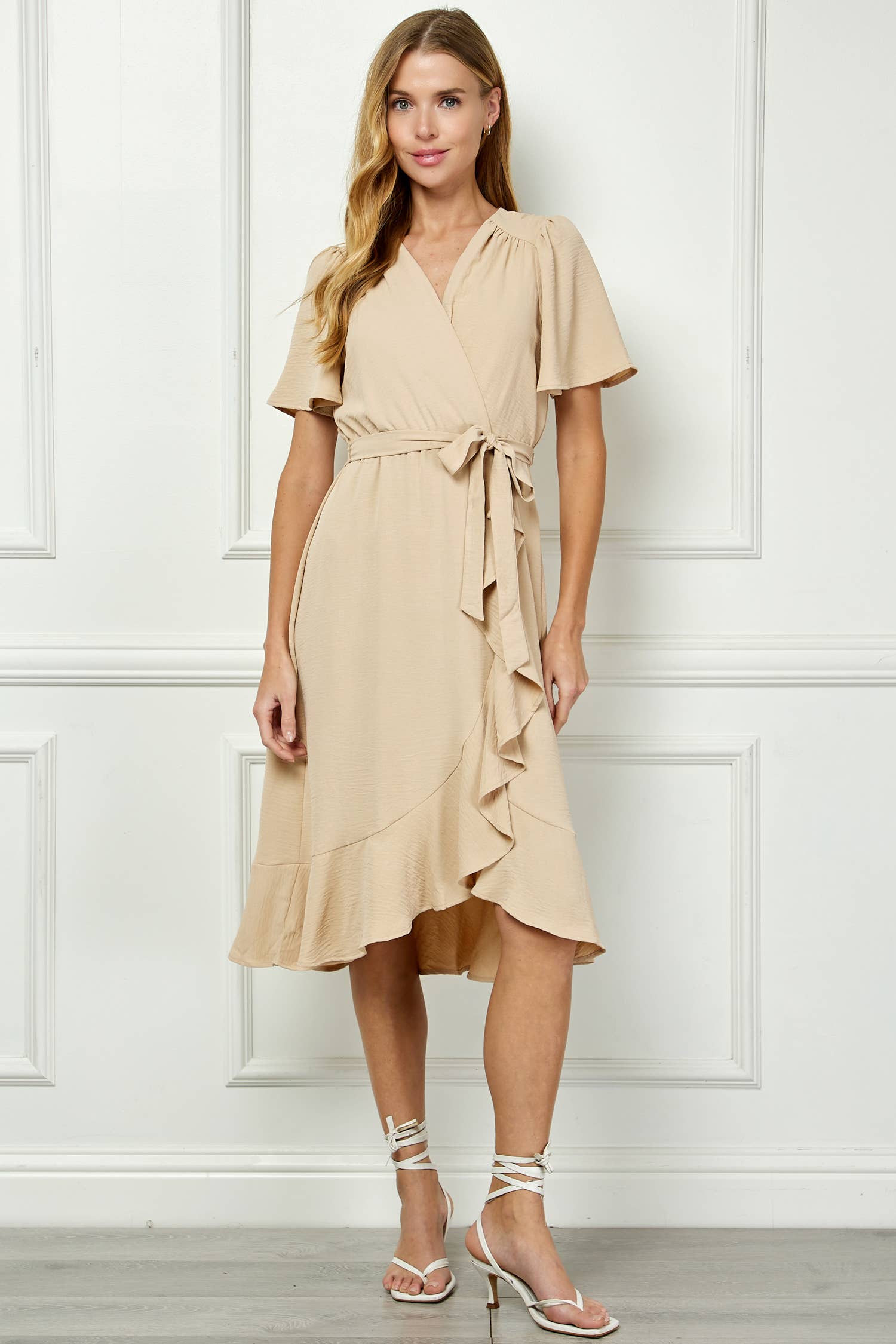 Winslow Collection - Women’s Classic Elegance Faux Wrap Dress - Y95651P33