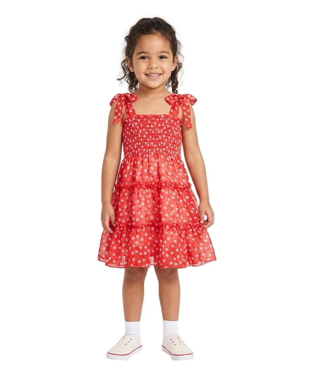 Unik - Vestido de Gasa con Flores para Niñas - DR1956
