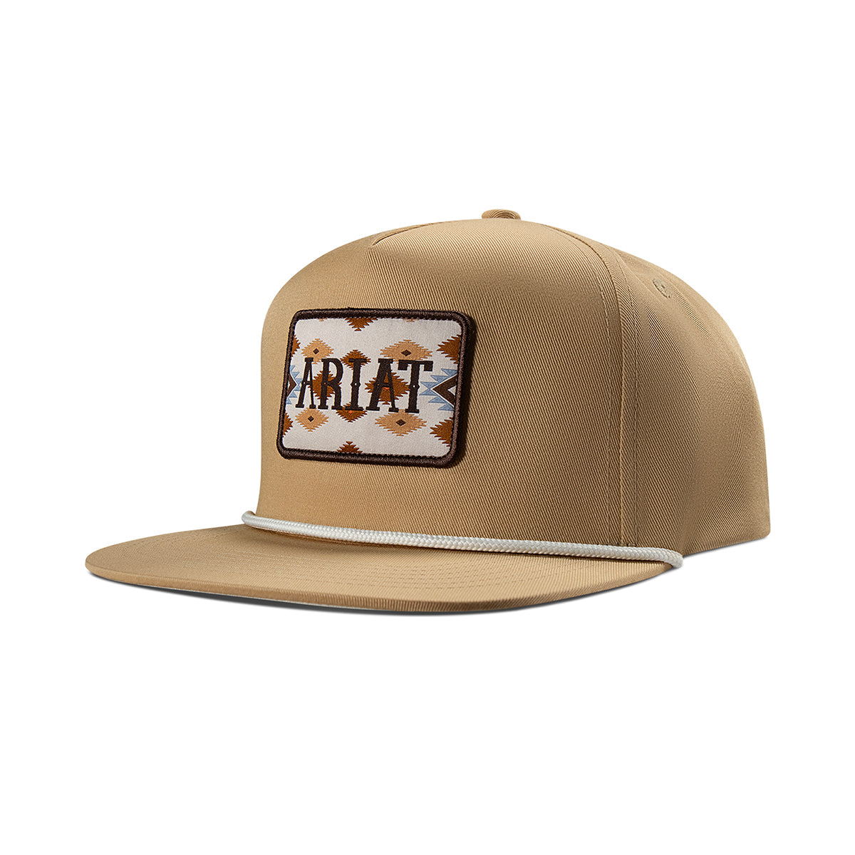 Ariat Mens Cap Snap Back Southwestern Patch Tan - A300097308