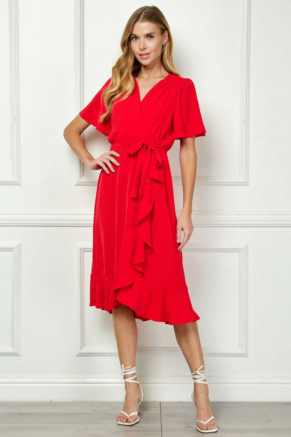 Colección Winslow - Vestido cruzado falso de elegancia clásica para mujer - Y95651P33