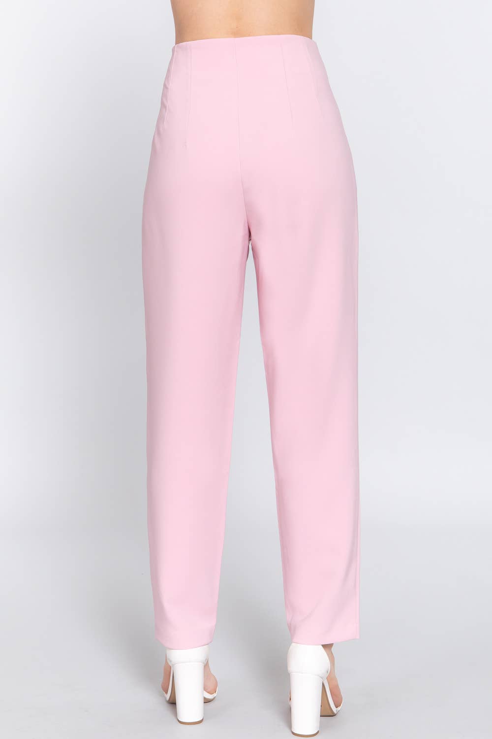 Active USA - Pantalón Largo de Cintura Alta con Pliegues - P13839