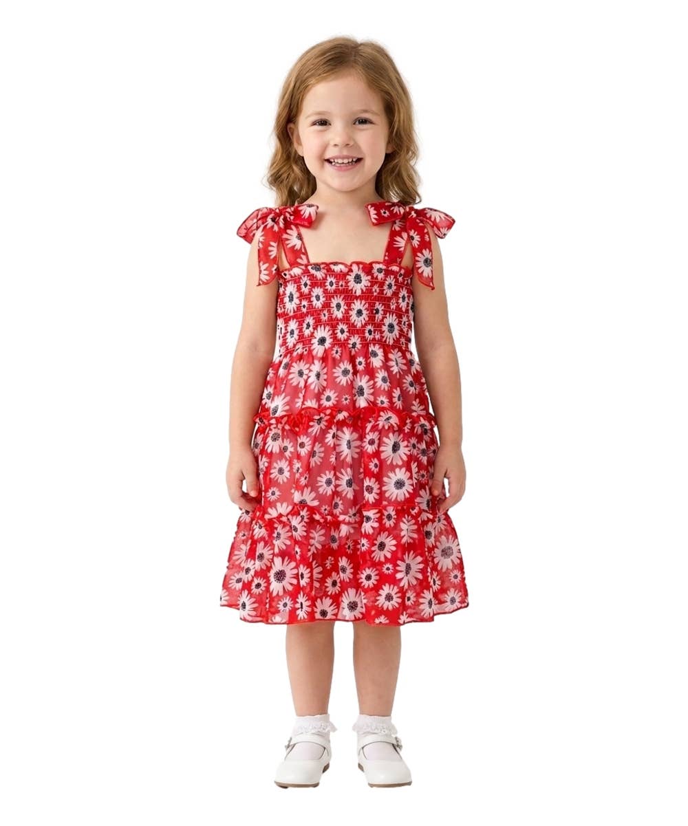 Unik - Vestido de Gasa con Flores para Niñas - DR1956