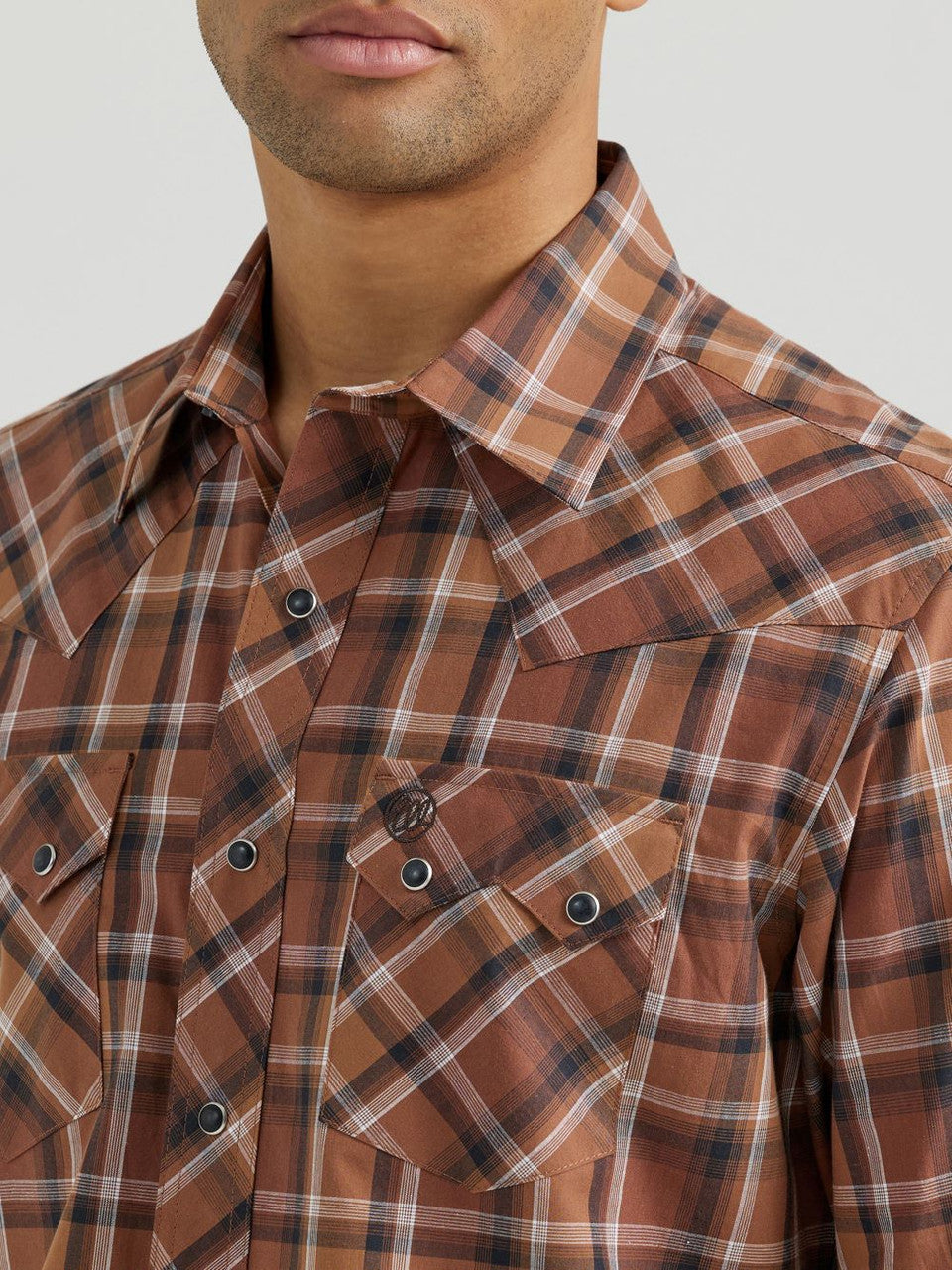 Wrangler - Men's Retro® Long Sleeve Modern Fit Western Snap Shirt - 112355373