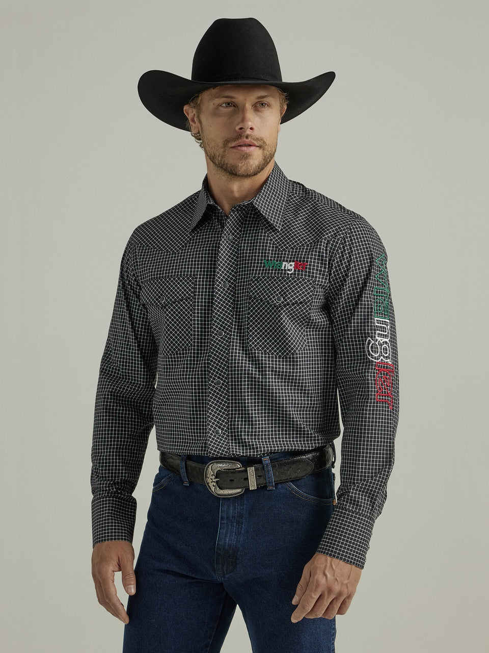 Men's Western Logo Long Sleeve Shirt  - 112330376