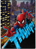 Twin Raschel Blanket 60"X80" Spider-Man Thwip!