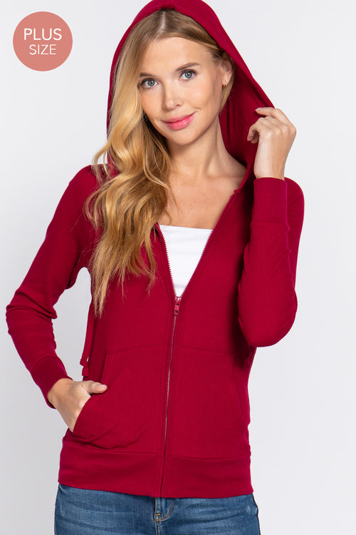 ACTIVE USA WOMEN'S PLUS SIZE THERMAL SWEATER J71758