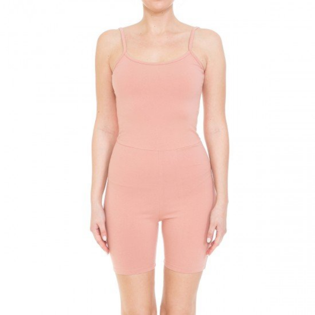 Ambiance Women Cami Biker Jump Suit - 72384