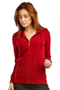 Sofra Ladies Single Jersey Zip-Up Hoodie Jacket [PLUS] - HDC7000XA