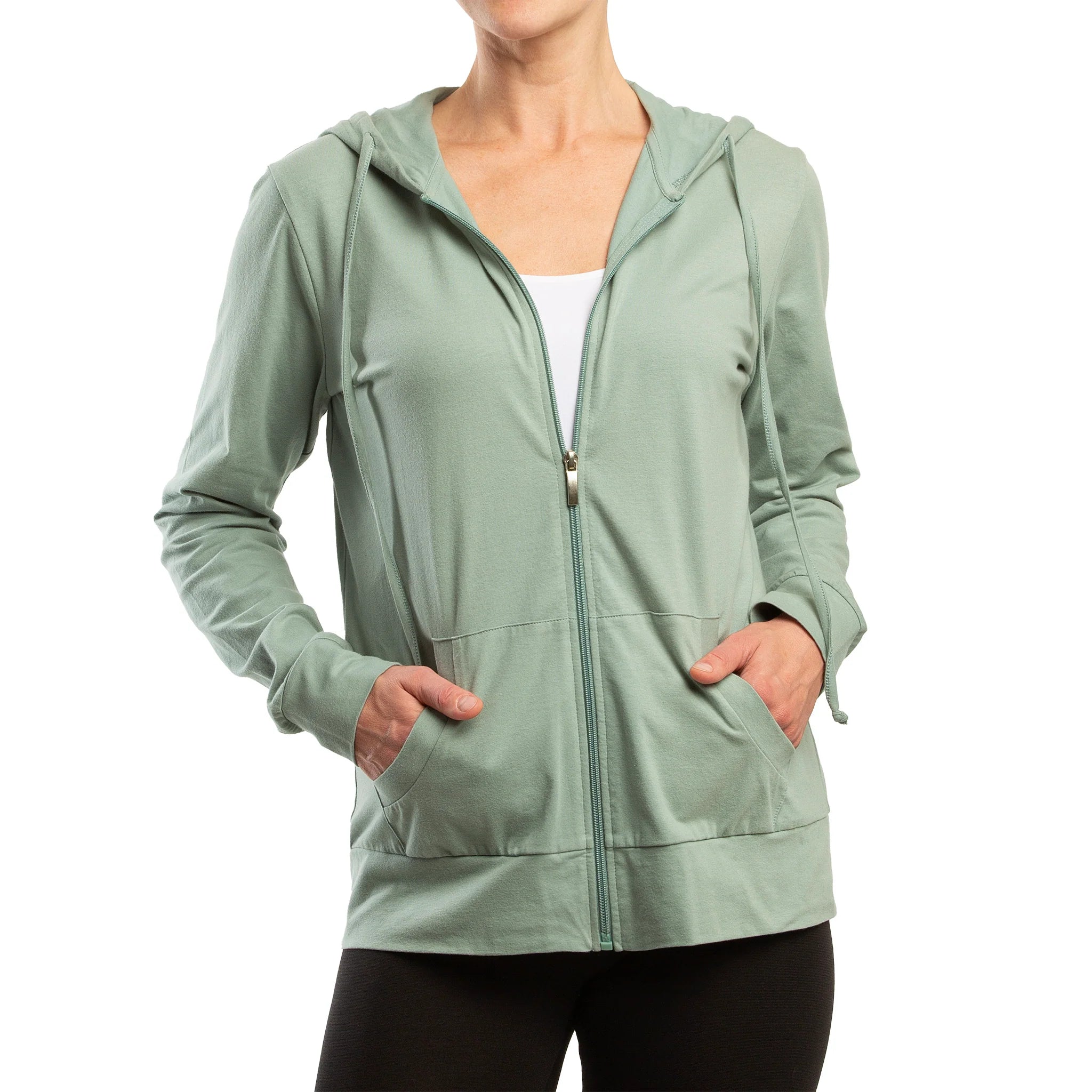 Sofra Ladies Single Jersey Zip-Up Hoodie Jacket [PLUS] - HDC7000XA