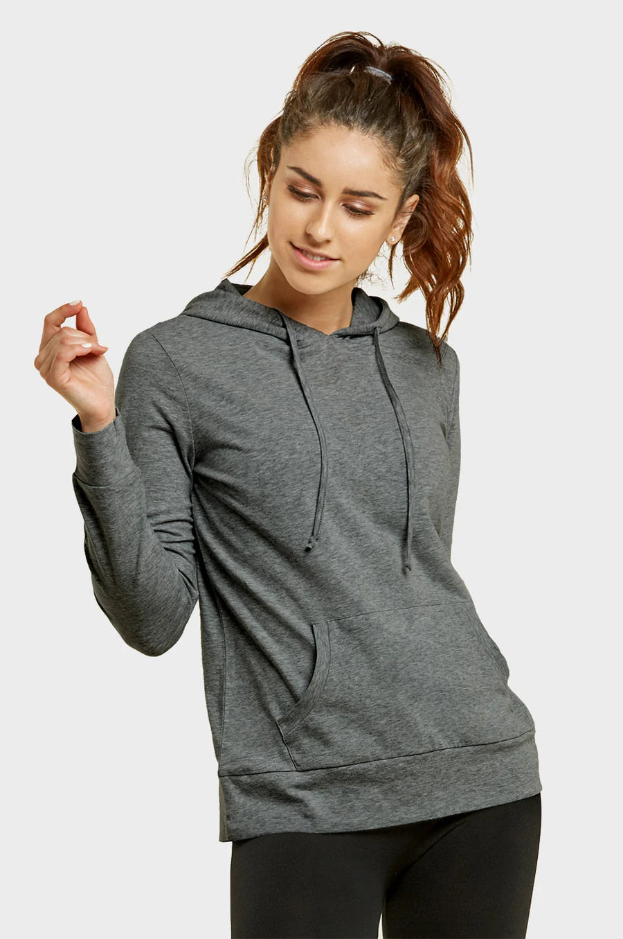 Sofra Ladies Single Jersey Pullover Hoodie - HDC7001A