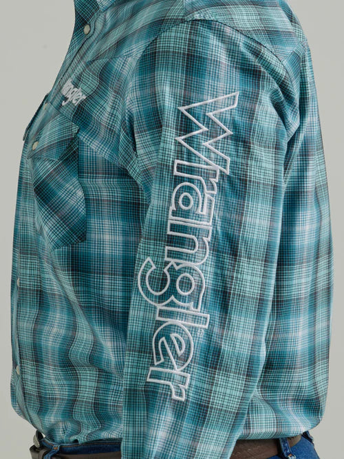 Men's Western Logo Long Sleeve Snap Shirt - 112330339