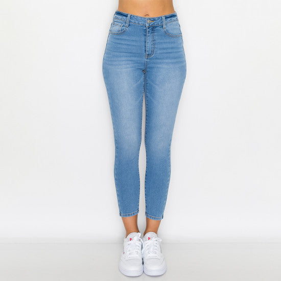 Wax Jean - High Waist Skinny Knit Denim Jeans - 90241
